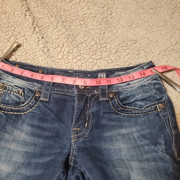 Miss Me Blue Jeans - Size 27 Bootcut Pre-owned in excellent condition - Picture 9 of 12